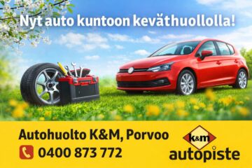 Kevät tuo huollot – nyt kannattaa laittaa auto kuntoon