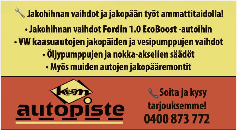 Auto kuntoon, kevät 2026