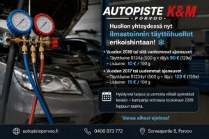 auton ilmastointi kannattaa huoltaa